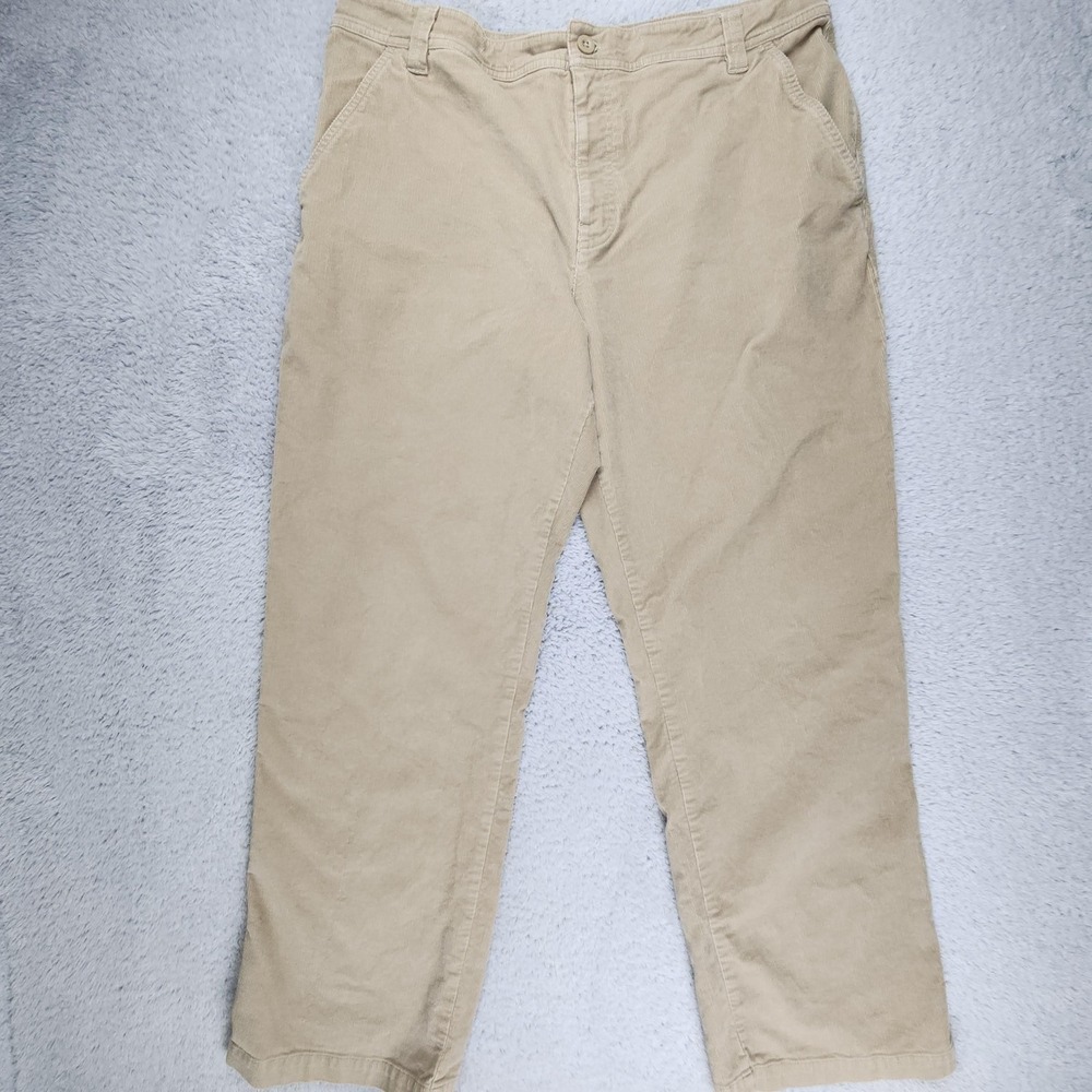 The North Face Pants Mens XL Khaki Beige Corduroy Stretch Casual Outdoor Cotton